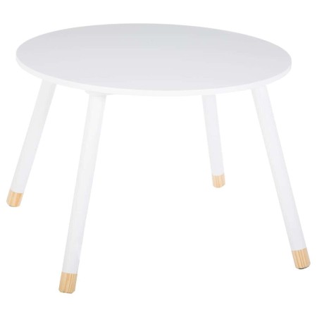 Masa copii rotunda Douceur, lemn, alb, D.60 cm, 127152B