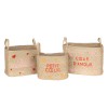 Set 3 cosuri depozitare Love, stuf, L.28/33/38 cm, 203703