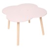 Masuta pentru copii Flower, lemn si MDF, roz, L.51 cm, 174318B