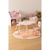 Masuta pentru copii Flower, lemn si MDF, roz, L.51 cm, 174318B
