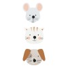 Cuier de perete Animals, MDF multicolor, 200456