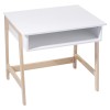Birou copii, lemn de pin si MDF, alb, L. 58 cm, 127242