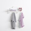 Cuier de perete alb, lemn si MDF, Cloud, L. 48 cm, 127163B