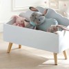 Cutie de jucarii alba, lemn si MDF, Clouds, L. 58 cm, 127156B