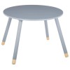 Masa copii rotunda Douceur, lemn, gri, D.60 cm, 127152C