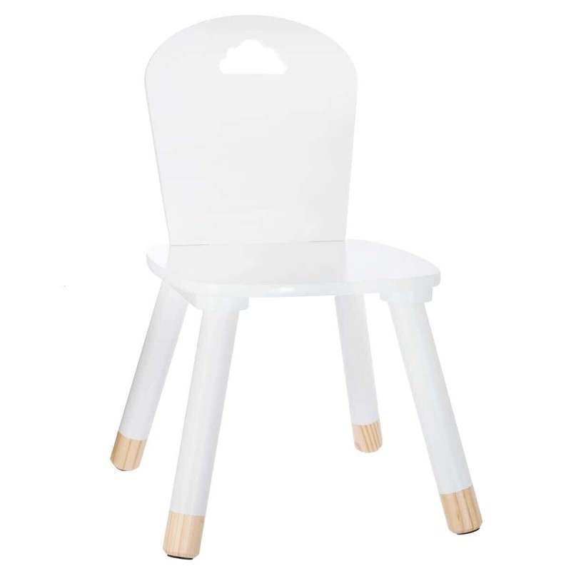 Scaun copii Douceur, lemn, alb, H.50 cm, 127153B