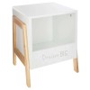 Comoda copii, MDF, alb, picioare lemn de pin, Frenchy, 158472