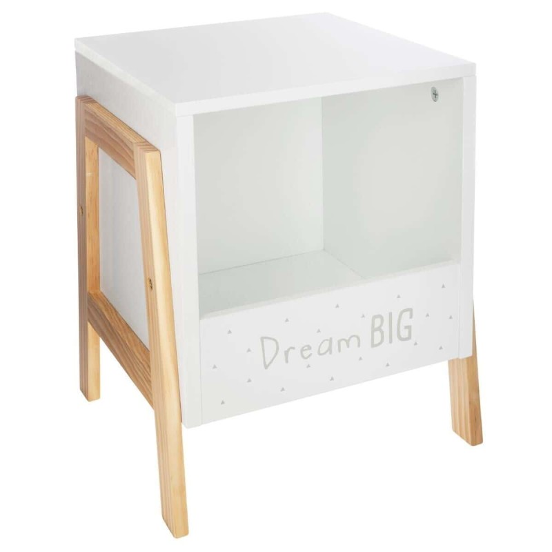 Comoda copii, MDF, alb, picioare lemn de pin, Frenchy, 158472