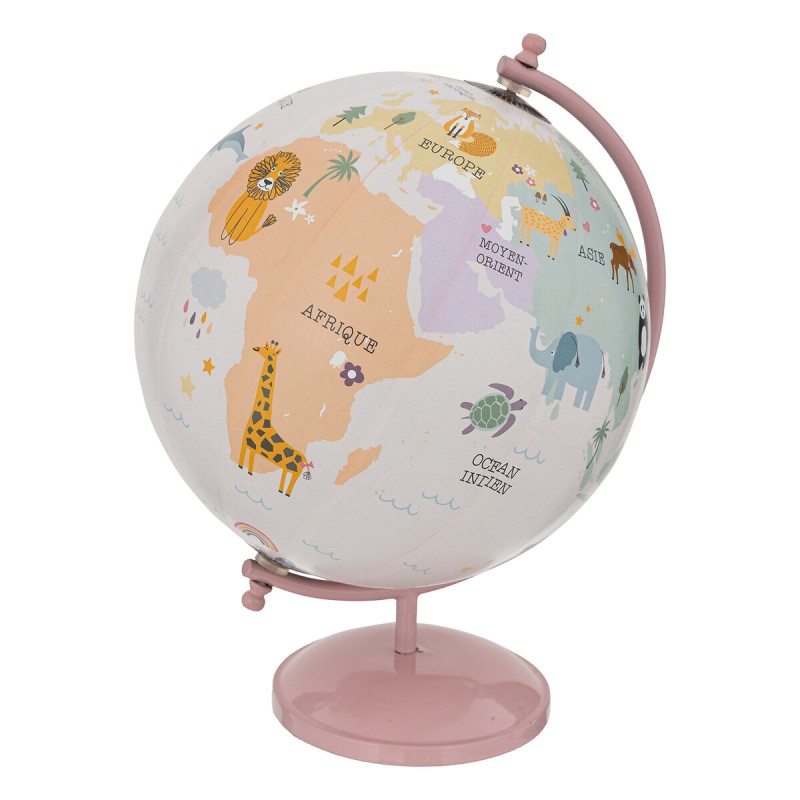 Glob decorativ Kiddo, roz, metal, H.28 cm, 195839A