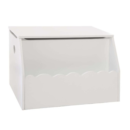 Cutie de jucarii alba, lemn si MDF, Lanna, L. 58 cm, 158805