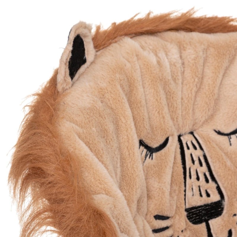 Fotoliu pliabil copii Lion, poliester maro, H. 50 cm, 174217