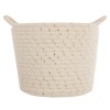 Set 3 cosuri depozitare Lurex, poliester, alb/auriu, D.19/22/24 cm, 127259