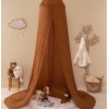 Baldachin pat copii Lili, maro, bumbac, H. 350 cm, 195899D