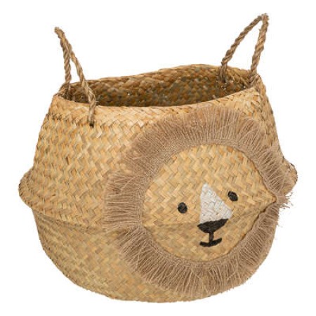 Cos depozitare pliabil Lion, stuf impletit, D. 35 cm, 195892