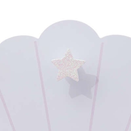 Cuier de perete Sirene, violet deschis, L. 28 cm, 200413