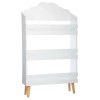 Biblioteca copii alba, lemn si MDF, H. 100 cm, Nuage, 127154A