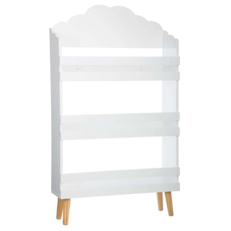 Biblioteca copii alba, lemn si MDF, H. 100 cm, Nuage, 127154A