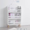 Biblioteca copii alba, lemn si MDF, H. 100 cm, Nuage, 127154A