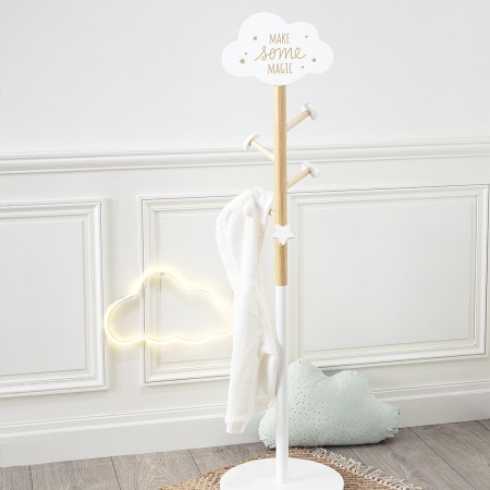 Cuier copii, lemn de pin si MDF, Nuage, H. 135 cm, 174059