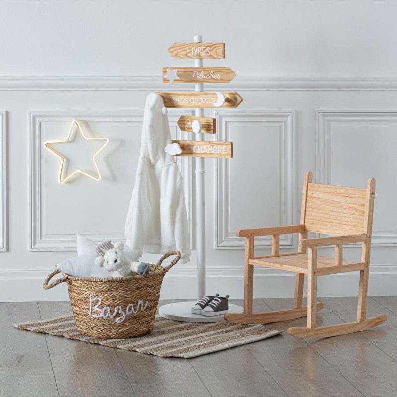 Cuier copii, lemn de pin si MDF, Pancarte, 174142