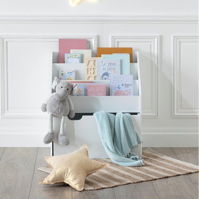 Raft pentru copii Petit, MDF alb, H.70 cm, 127221C
