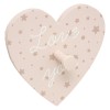 Set 3 cuiere de perete Princess, MDF alb/roz, 174340B