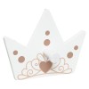 Set 3 cuiere de perete Princess, MDF alb/roz, 174340B