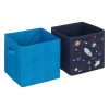 Set 2 cutii depozitare Space, polipropilena, albastru, L.29 cm, 193999D