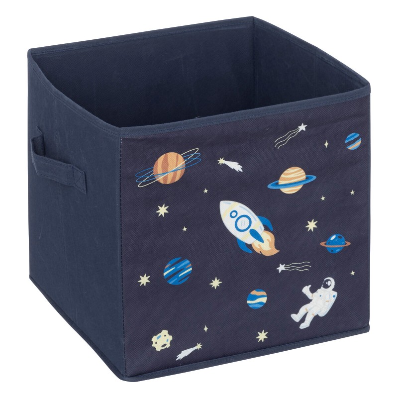 Set 2 cutii depozitare Space, polipropilena, albastru, L.29 cm, 193999D