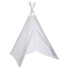 Cort alb/gri pentru copii Tepee, H. 160 cm, 127176