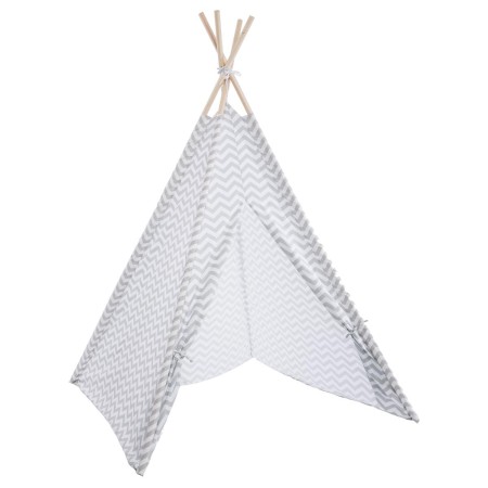 Cort alb/gri pentru copii Tepee, H. 160 cm, 127176