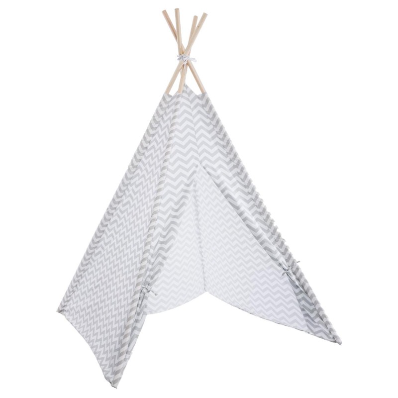Cort alb/gri pentru copii Tepee, H. 160 cm, 127176
