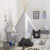 Cort alb/gri pentru copii Tepee, H. 160 cm, 127176