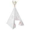 Cort alb/auriu cu stelute Teepee, H. 160 cm, 158563A