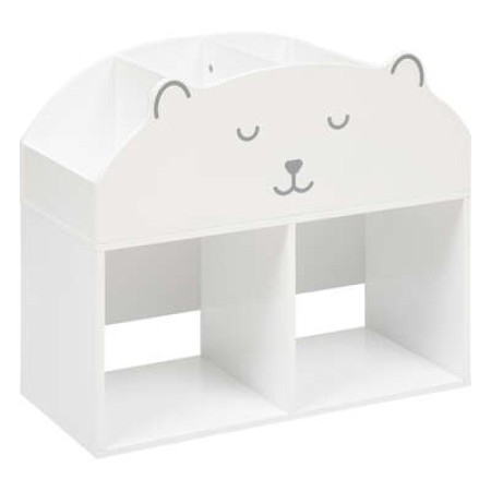 Raft copii Teddy, MDF alb, H.64 cm, 195879