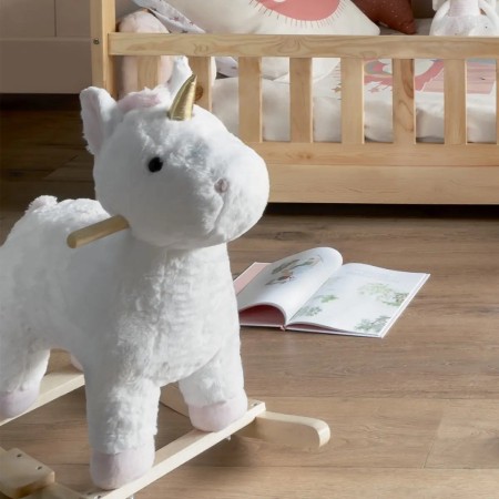 Balansoar copii Unicorn, lemn de plop, H. 55 cm, 174235