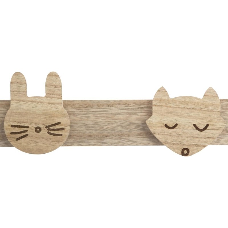 Cuier de perete, lemn de pin si MDF, Wild, L. 55 cm, 158643