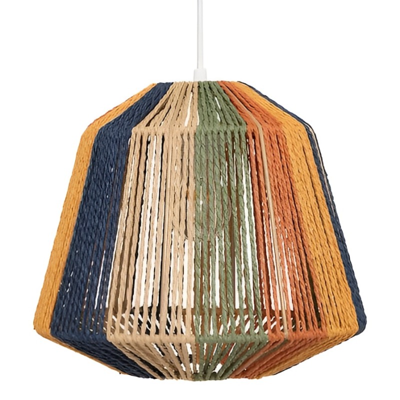 Suspensie Jily, metal, multicolor, 1XE27, D.29 cm, 205831