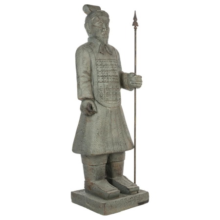 Statuie Războinicul Xian, magneziu, gri, H.120 cm, 125763