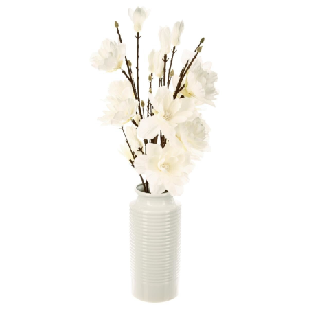 Ramuri de magnolie in vaza, H.75 cm, 136505