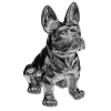 Statuie Bulldog, ceramică, argint, H.12 cm, 168329B