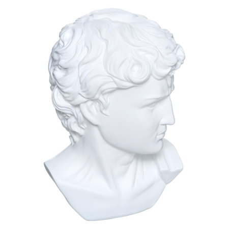 Statueta David, rășină, albă, H.26 cm, 178772