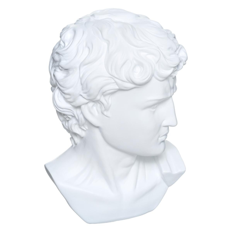 Statueta David, rășină, albă, H.26 cm, 178772