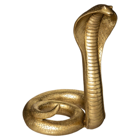 Sarpe Cobra, polirasina, auriu, H.37 cm, 178774