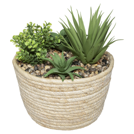 Aranjament cu plante artificiale H19 cm, 179223