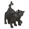 Statueta Cuplu pisicuțe, rășină, H.15 cm, 182310