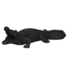Statueta Crocodil, negru, rasina, L.100 cm, 185991
