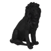 Statueta Leul, magneziu, neagra, H.51 cm, 185992