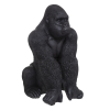 Statueta Gorilla, polirasina, negru, H.67 cm, 185995