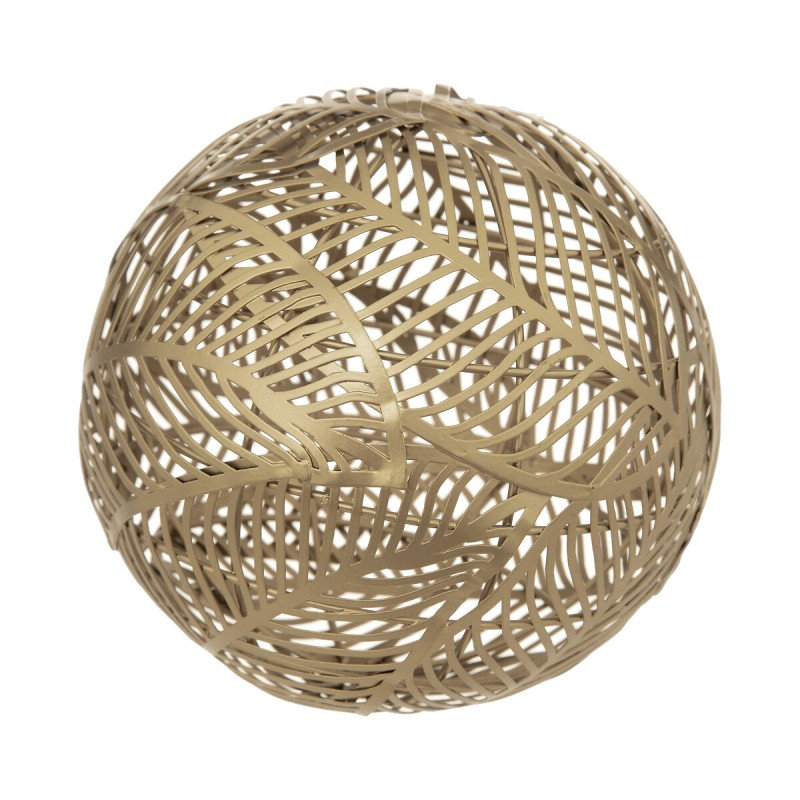 Minge decorativa Tatiana, metal, auriu, D.15 cm, 193267